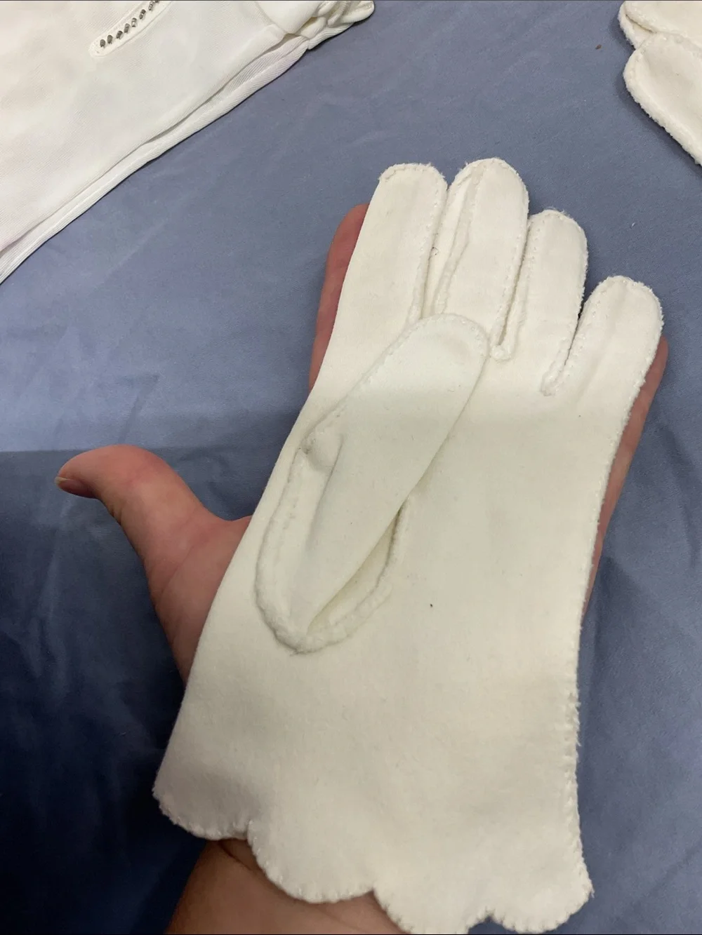 Vintage White Dress Gloves Set - Three Pairs, Two new one used. For small hands